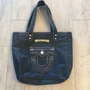 True religion tote bag